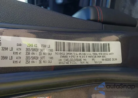 2018 Dodge Durango Gt Awd z USA, uszkodzony, nr VIN 1C4RDJDG3JC456406